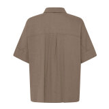 Pulz Jeans ( Dame )  - PULZ - PZLUCA BOXY SH | SKJORTE WALNUT BROWN 