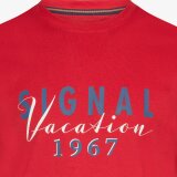 Signal - Signal - Finn front print tee | T-shirt Dusty Red Signal - Signal - Finn front print tee | T-shirt Dusty Red