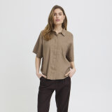 Pulz Jeans ( Dame )  - PULZ - PZLUCA BOXY SH | SKJORTE WALNUT BROWN 