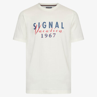 Signal - Signal - Finn front print tee | T-shirt Ecru Vapor