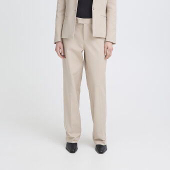 Pulz Jeans ( Dame )  - PULZ - PZBINDY HW WIDE LEG | BUKSER PURE CASHMERE 