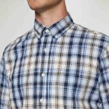Signal - Signal - Gian slub check shirt | K/Æ Skjorte Blue Captain