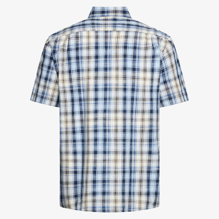 Signal - Signal - Gian slub check shirt | K/Æ Skjorte Blue Captain