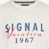 Signal - Signal - Finn front print tee | T-shirt Ecru Vapor