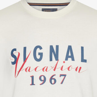 Signal - Signal - Finn front print tee | T-shirt Ecru Vapor