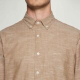 Signal - Signal - Geo slub solid shirt | Skjorte Tobacco