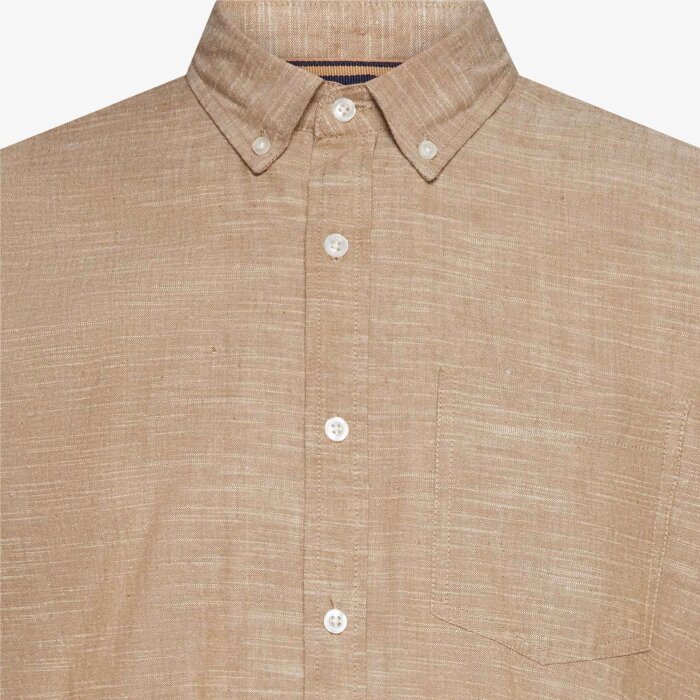 Signal - Signal - Geo slub solid shirt | Skjorte Tobacco