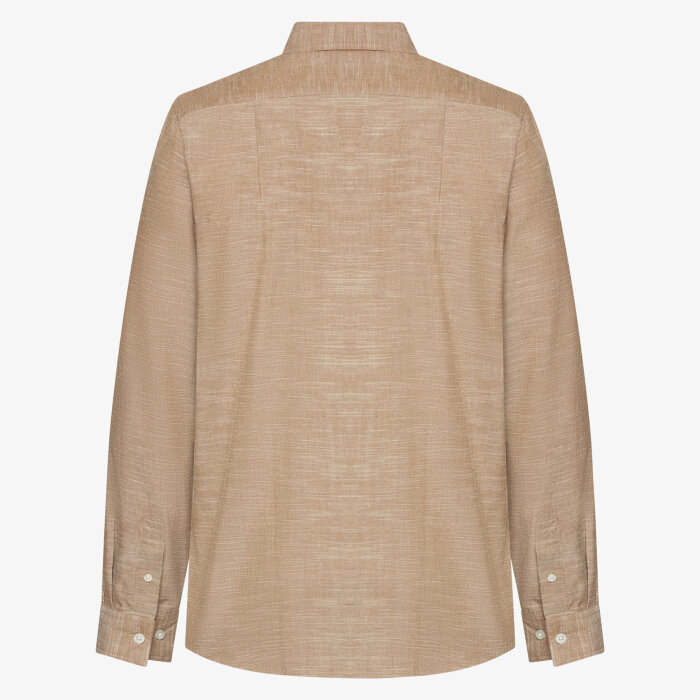 Signal - Signal - Geo slub solid shirt | Skjorte Tobacco