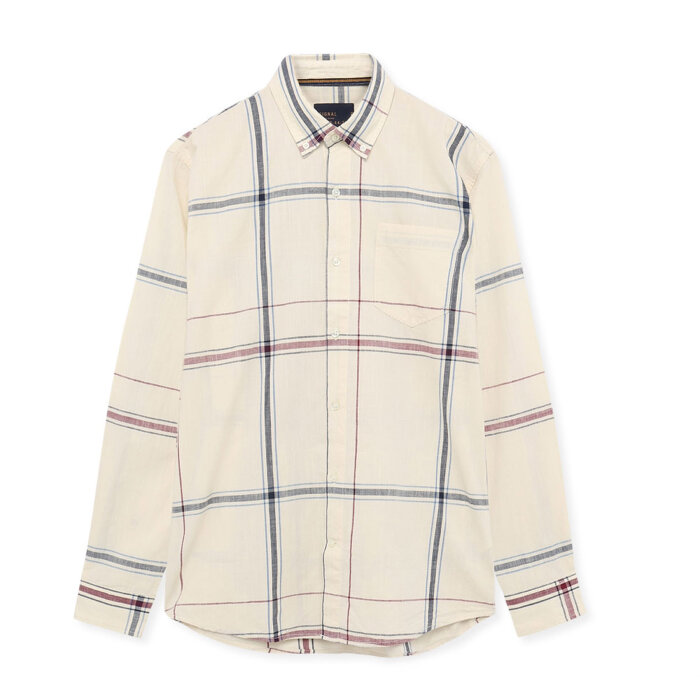 Signal - Signal - Gabriel check shirt | Skjorte Ivory Cream