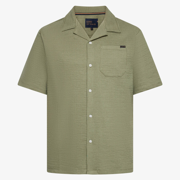 Signal - Signal - Eifel shirt | K/Æ Skjorte Oil Green