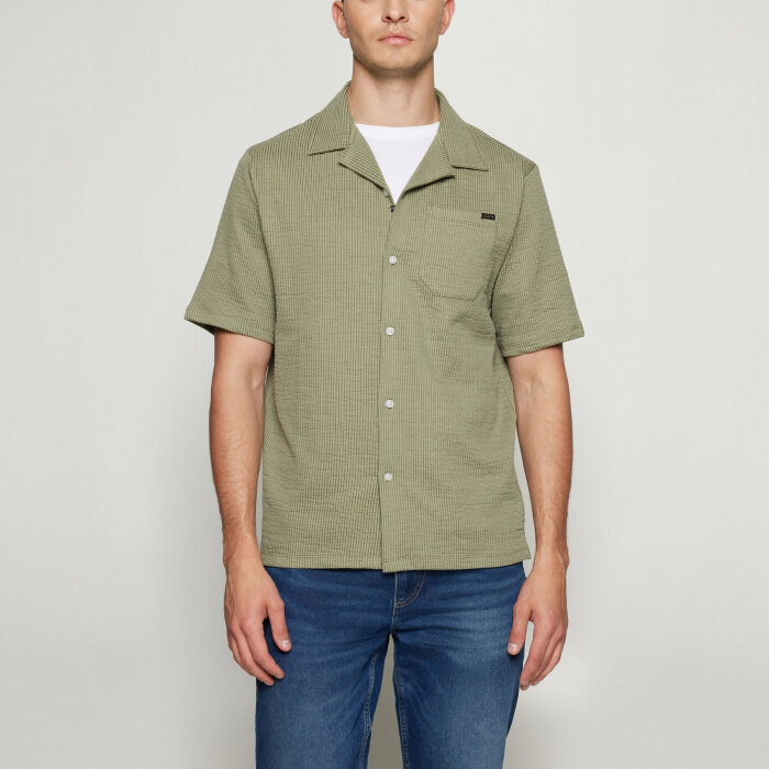 Signal - Signal - Eifel shirt | K/Æ Skjorte Oil Green