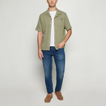 Signal - Signal - Eifel shirt | K/Æ Skjorte Oil Green