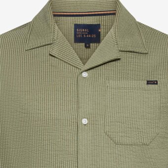 Signal - Signal - Eifel shirt | K/Æ Skjorte Oil Green
