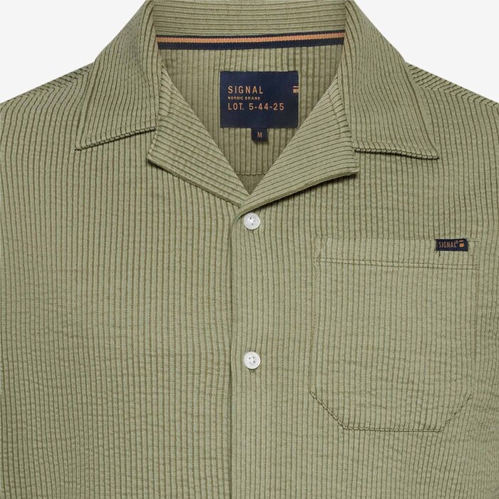 Signal - Signal - Eifel shirt | K/Æ Skjorte Oil Green