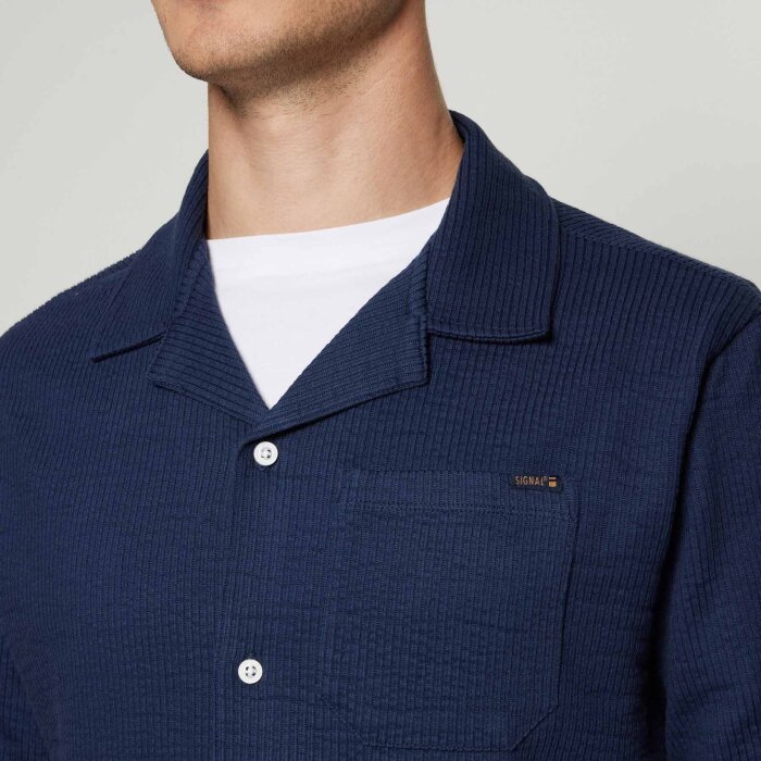 Signal - Signal - Eifel shirt | K/Æ Skjorte Blue Captain