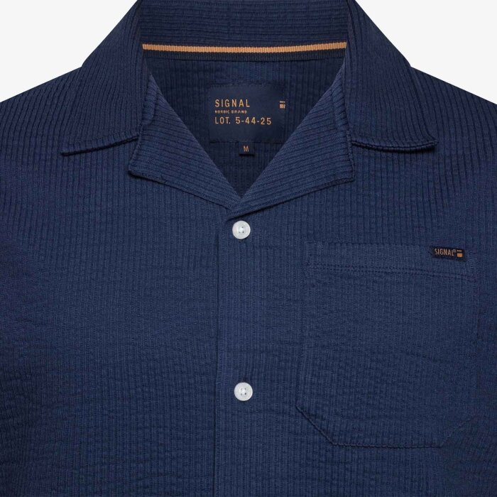 Signal - Signal - Eifel shirt | K/Æ Skjorte Blue Captain