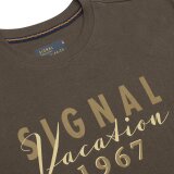 Signal - Signal - Finn front print tee | T-shirt Espresso