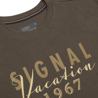Signal - Signal - Finn front print tee | T-shirt Espresso