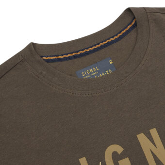 Signal - Signal - Finn front print tee | T-shirt Espresso