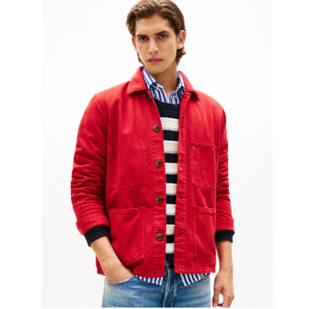 Tommy Hilfiger  - Tommy Hilfiger - Chore jacket | Overshirt Medium Red