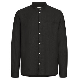 Solid - Solid - Allan linen china shirt | Skjorte True Black