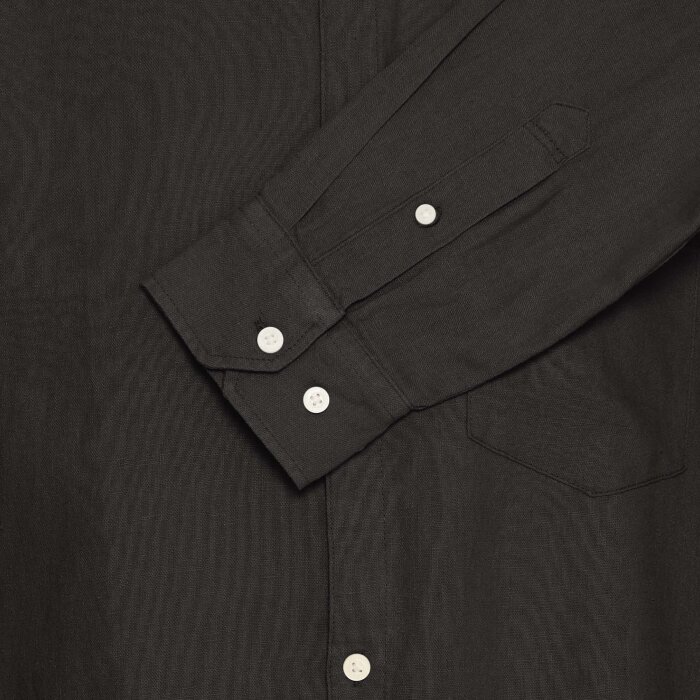 Solid - Solid - Allan linen china shirt | Skjorte True Black