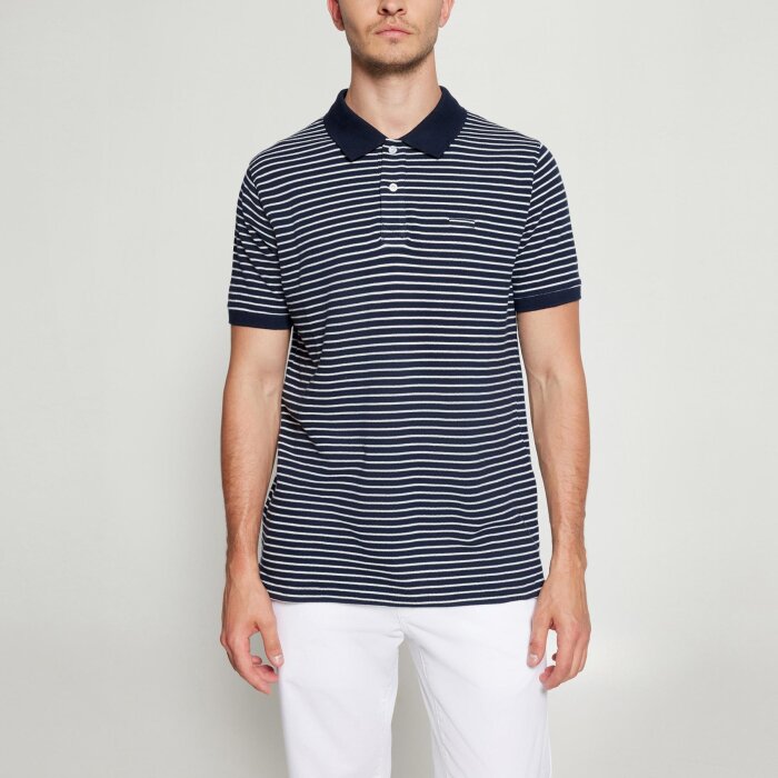Signal - Signal - Heavy stripe | Polo T-shirt Deep Marine