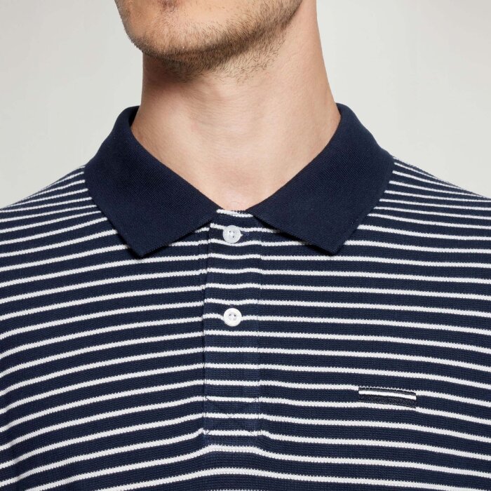 Signal - Signal - Heavy stripe | Polo T-shirt Deep Marine