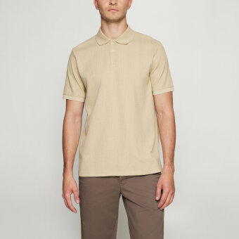 Signal - Signal - Olau structured | Polo T-shirt Warm Beige
