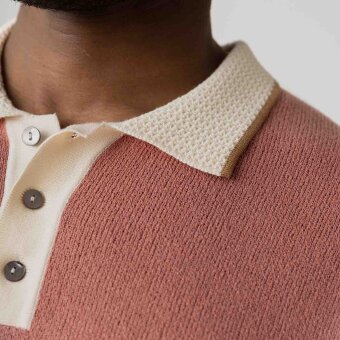 Mos Mosh Gallery - Mos Mosh - Francesco polo knit | Polo T-shirt Rosedawn
