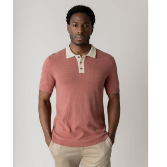 Mos Mosh Gallery - Mos Mosh - Francesco polo knit | Polo T-shirt Rosedawn