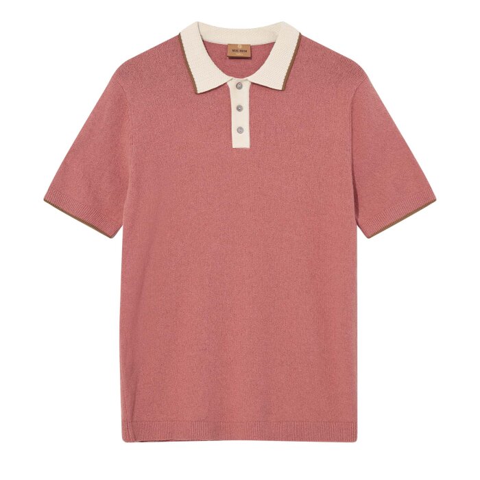 Mos Mosh Gallery - Mos Mosh - Francesco polo knit | Polo T-shirt Rosedawn