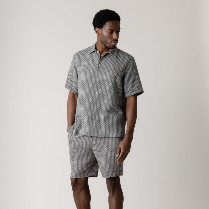 Mos Mosh Gallery - Mos Mosh - Banks Basso shirt | K/Æ Skjorte Salute Navy