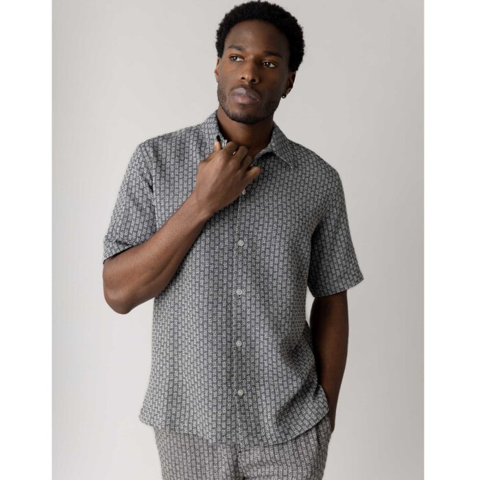 Mos Mosh Gallery - Mos Mosh - Banks Basso shirt | K/Æ Skjorte Salute Navy