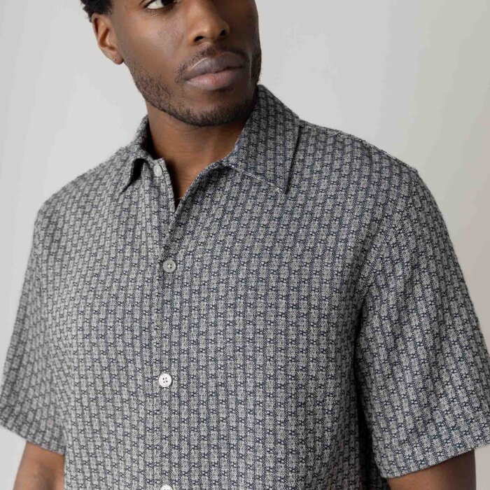 Mos Mosh Gallery - Mos Mosh - Banks Basso shirt | K/Æ Skjorte Salute Navy