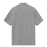 Mos Mosh Gallery - Mos Mosh - Joe Basso stripe shirt | K/Æ Skjorte Salute Navy Mos Mosh Gallery - Mos Mosh - Joe Basso stripe shirt | K/Æ Skjorte Salute Navy