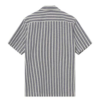 Mos Mosh Gallery - Mos Mosh - Joe Basso stripe shirt | K/Æ Skjorte Salute Navy