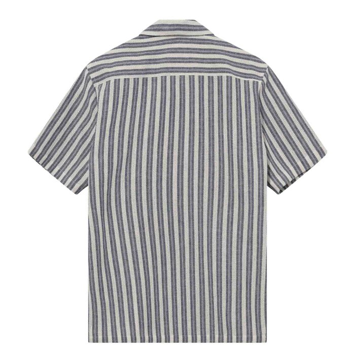 Mos Mosh Gallery - Mos Mosh - Joe Basso stripe shirt | K/Æ Skjorte Salute Navy