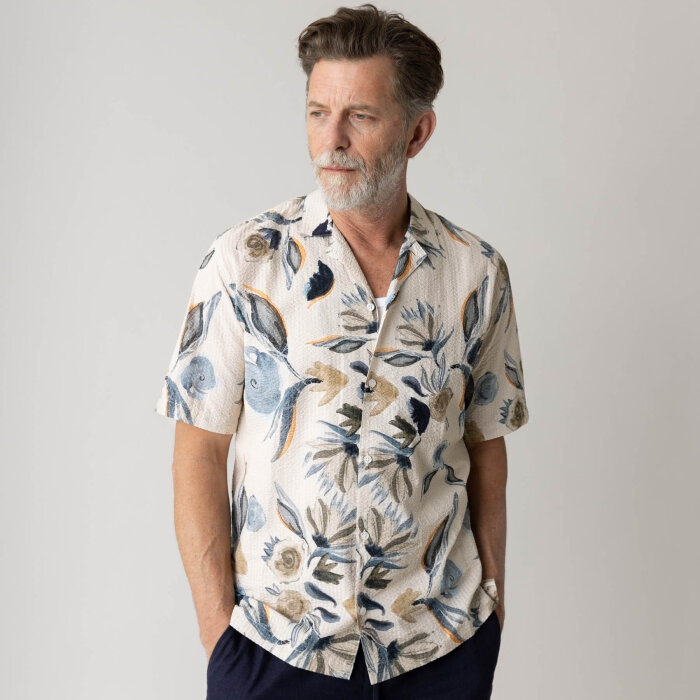 Mos Mosh Gallery - Mos Mosh - Joel Haiku seer shirt | K/Æ Skjorte Ecru