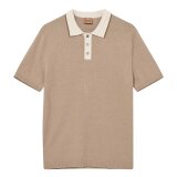 Mos Mosh Gallery - Mos Mosh - Francesco polo knit | Polo T-shirt Dune