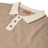 Mos Mosh Gallery - Mos Mosh - Francesco polo knit | Polo T-shirt Dune