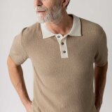 Mos Mosh Gallery - Mos Mosh - Francesco polo knit | Polo T-shirt Dune