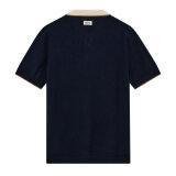 Mos Mosh Gallery - Mos Mosh - Francesco polo knit | Polo T-shirt Estate Blue Mos Mosh Gallery - Mos Mosh - Francesco polo knit | Polo T-shirt Estate Blue