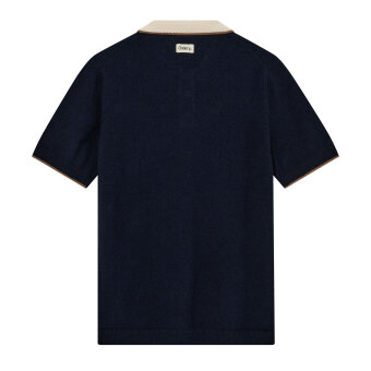 Mos Mosh Gallery - Mos Mosh - Francesco polo knit | Polo T-shirt Estate Blue