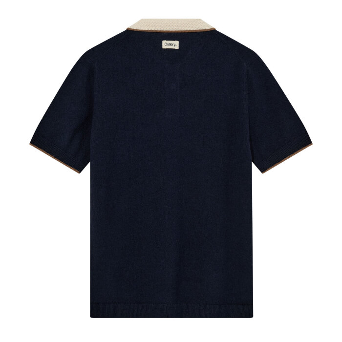Mos Mosh Gallery - Mos Mosh - Francesco polo knit | Polo T-shirt Estate Blue