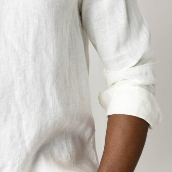 Mos Mosh Gallery - Mos Mosh - Theo linen shirt | Hørskjorte Ecru
