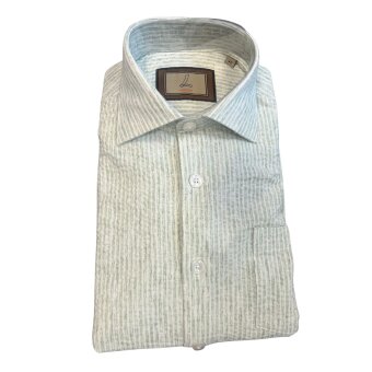 Limited Edition - Limited edition - Seersucker No Collar 5 | K/Æ Skjorte Green