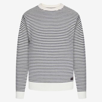 Signal - Signal  Colin striped knit | Strik Egret Dust