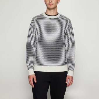 Signal - Signal  Colin striped knit | Strik Egret Dust