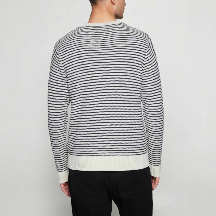 Signal - Signal  Colin striped knit | Strik Egret Dust